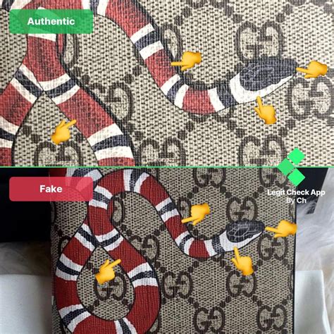 gucci wallet fake vs real|authentic gucci snake wallet.